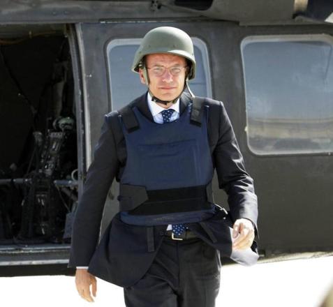 Italian Premier Enrico Letta in Kabul ++ rpt ++